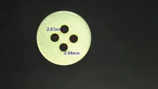 ボタン穴の距離計測
