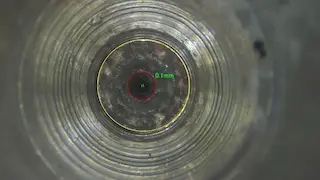 ノズルの芯ずれ計測